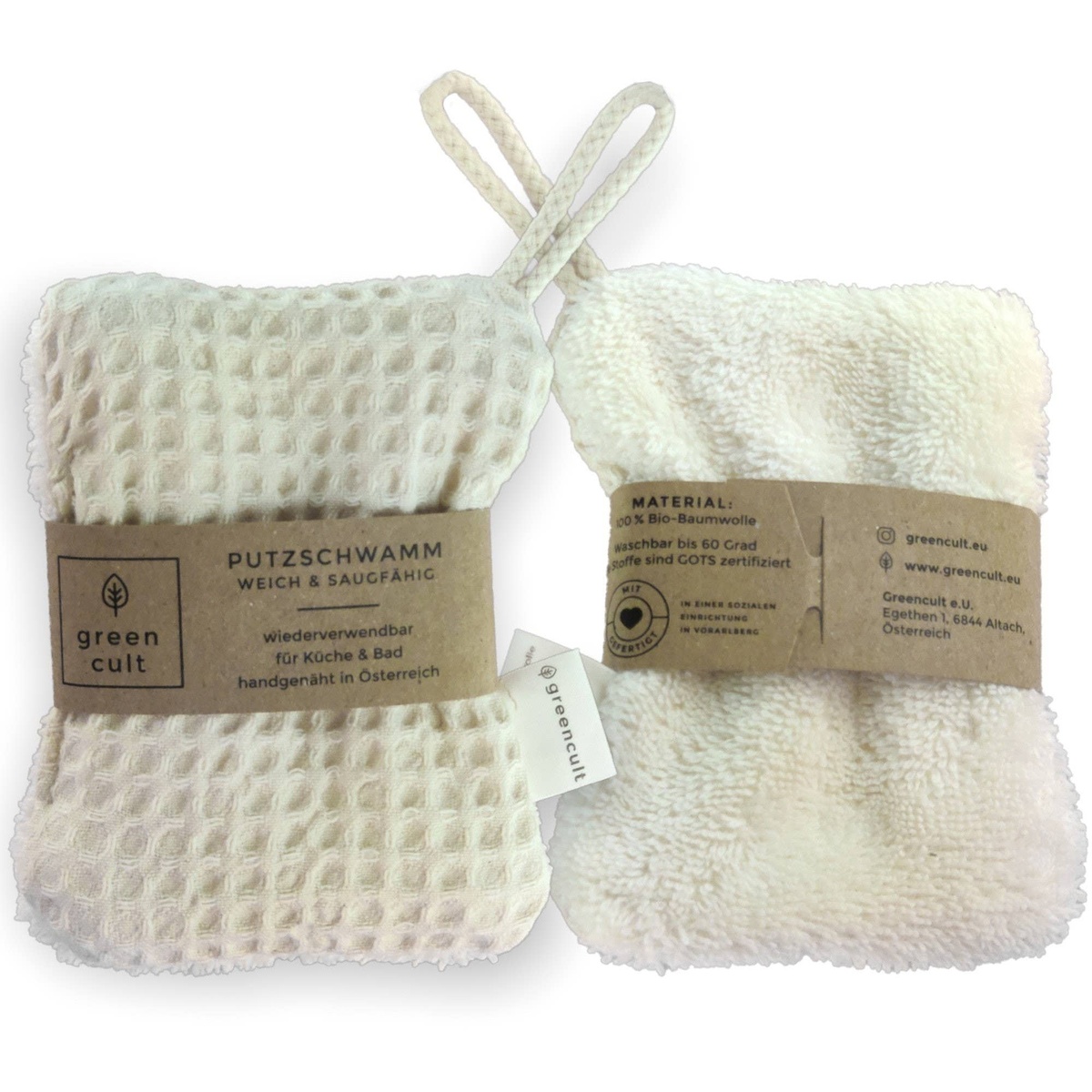 Greencult – Washable Organic kitchen sponge Greencult - Washable Organic kitchen sponge organic terry cloth - image 6
