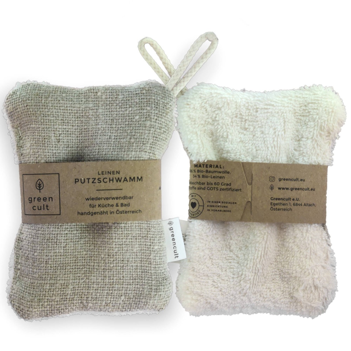 Greencult – Washable Organic kitchen sponge Greencult - Washable Organic kitchen sponge organic terry cloth - image 7