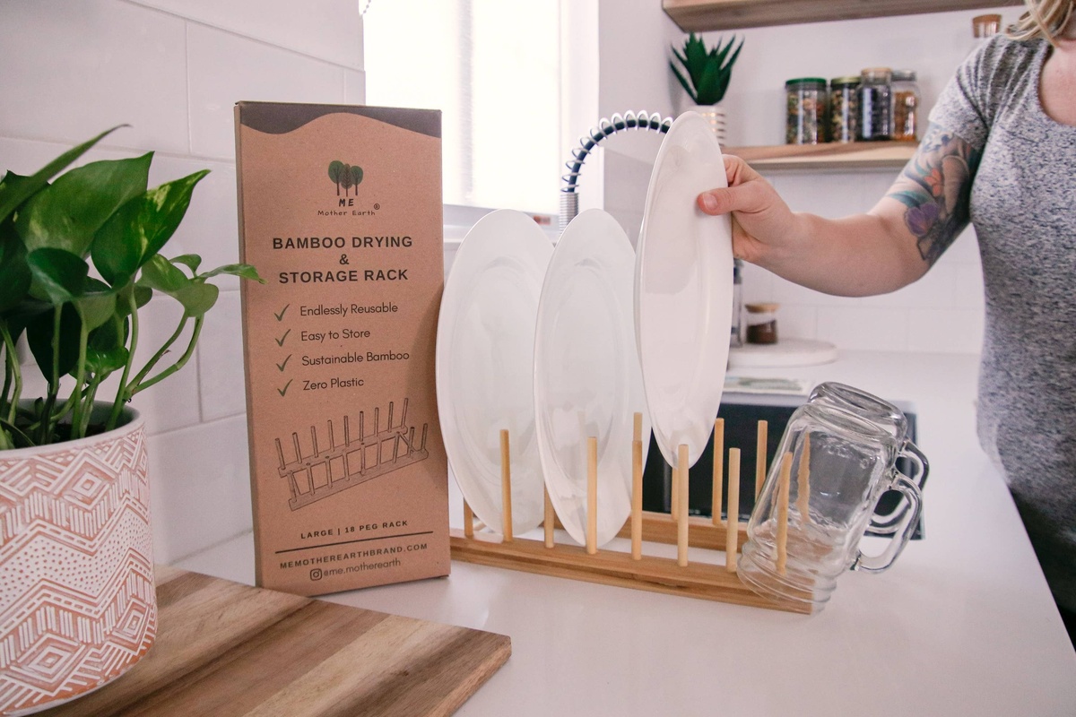 Me Mother Earth - Bamboo Drying and Storage Rack sturdy - image 4