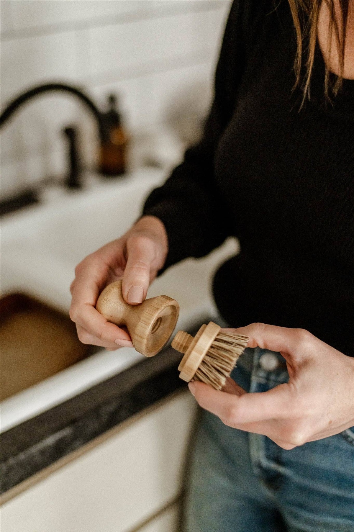 Me Mother Earth – Modular “Refillable” Bamboo Hand Brush – Screw-On Me Mother Earth - Modular "Refillable" Bamboo Hand Brush - Screw-On zero-waste - image 11