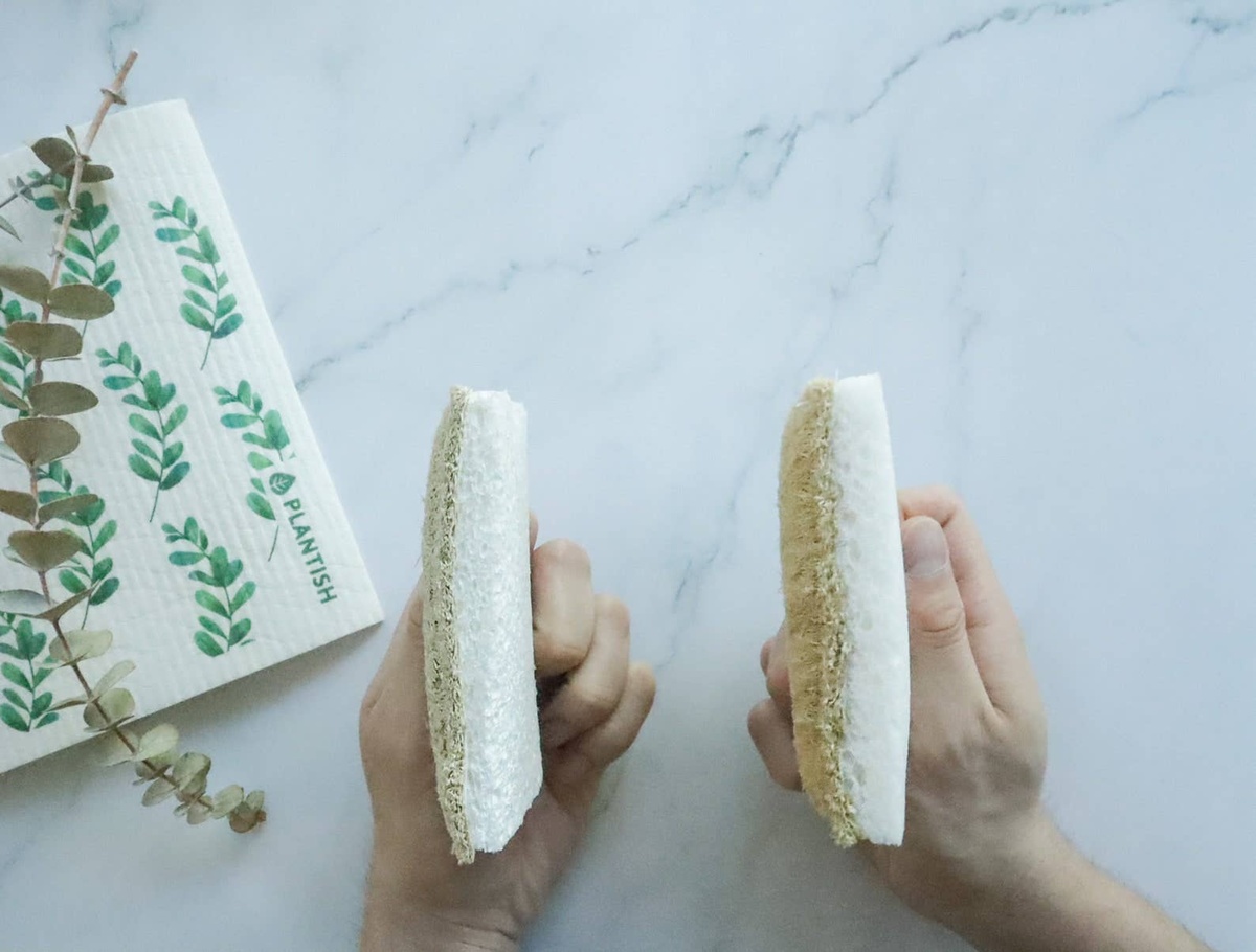 Plantish - Eco Sponge - Loofah + Cellulose Sponge plastic-free - image 7