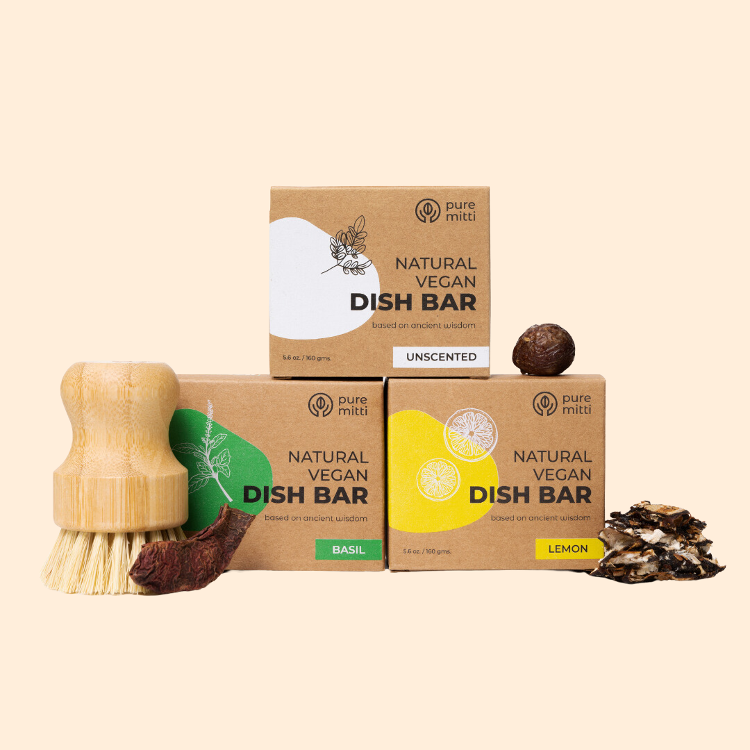 Pure Mitti – Toxin-Free Natural Dish Wash Bars Pure Mitti - Toxin-Free Natural Dish Wash Bars holy basil essential oil - image 10