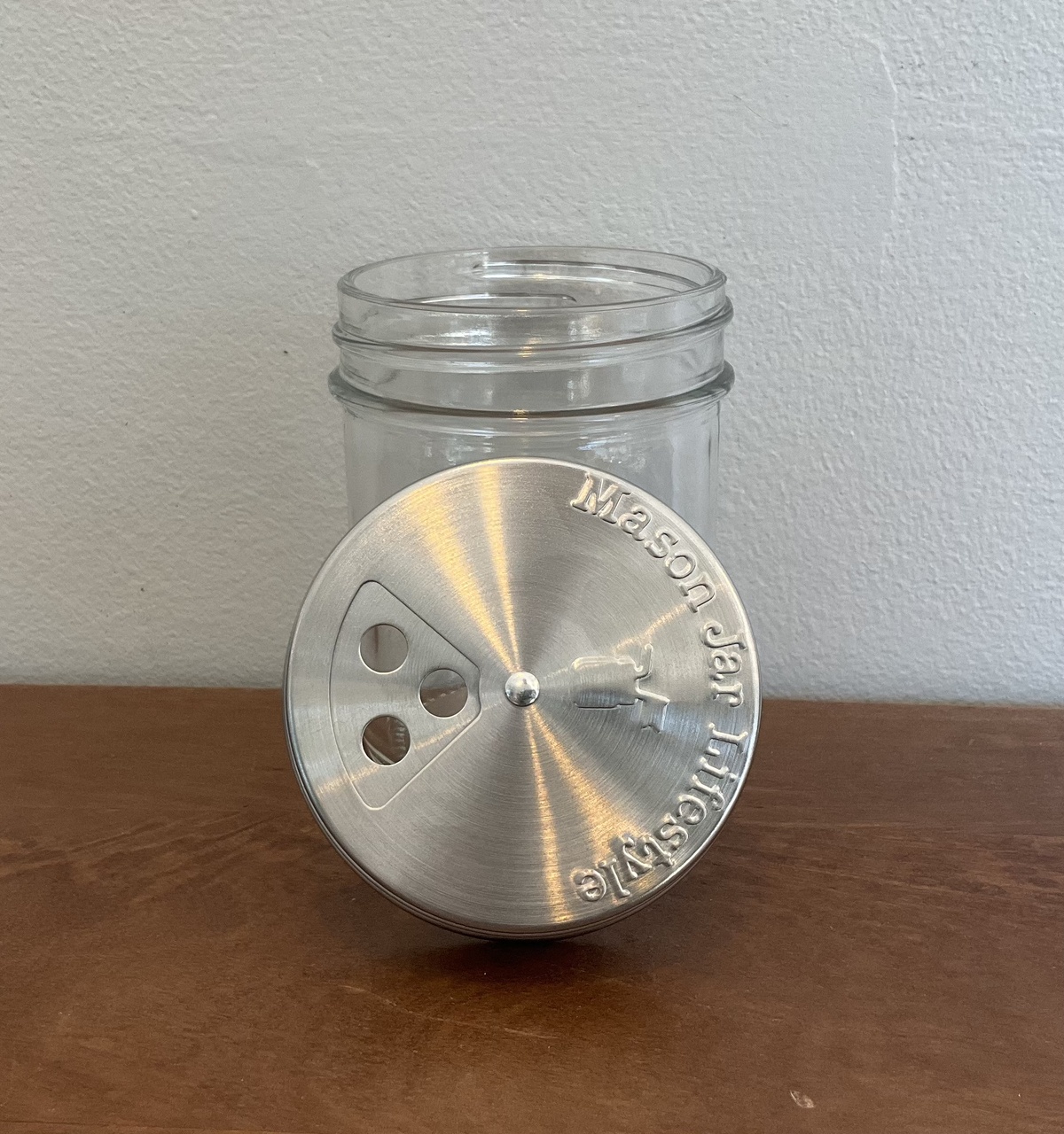 Mason Jar Stainless Steel Spice Shakers , 8 oz - image 2