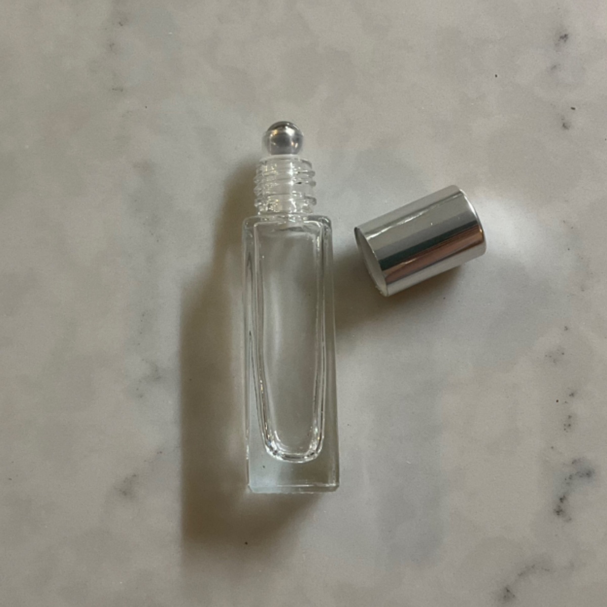 Packamor Square Glass Refillable Roller Bottle