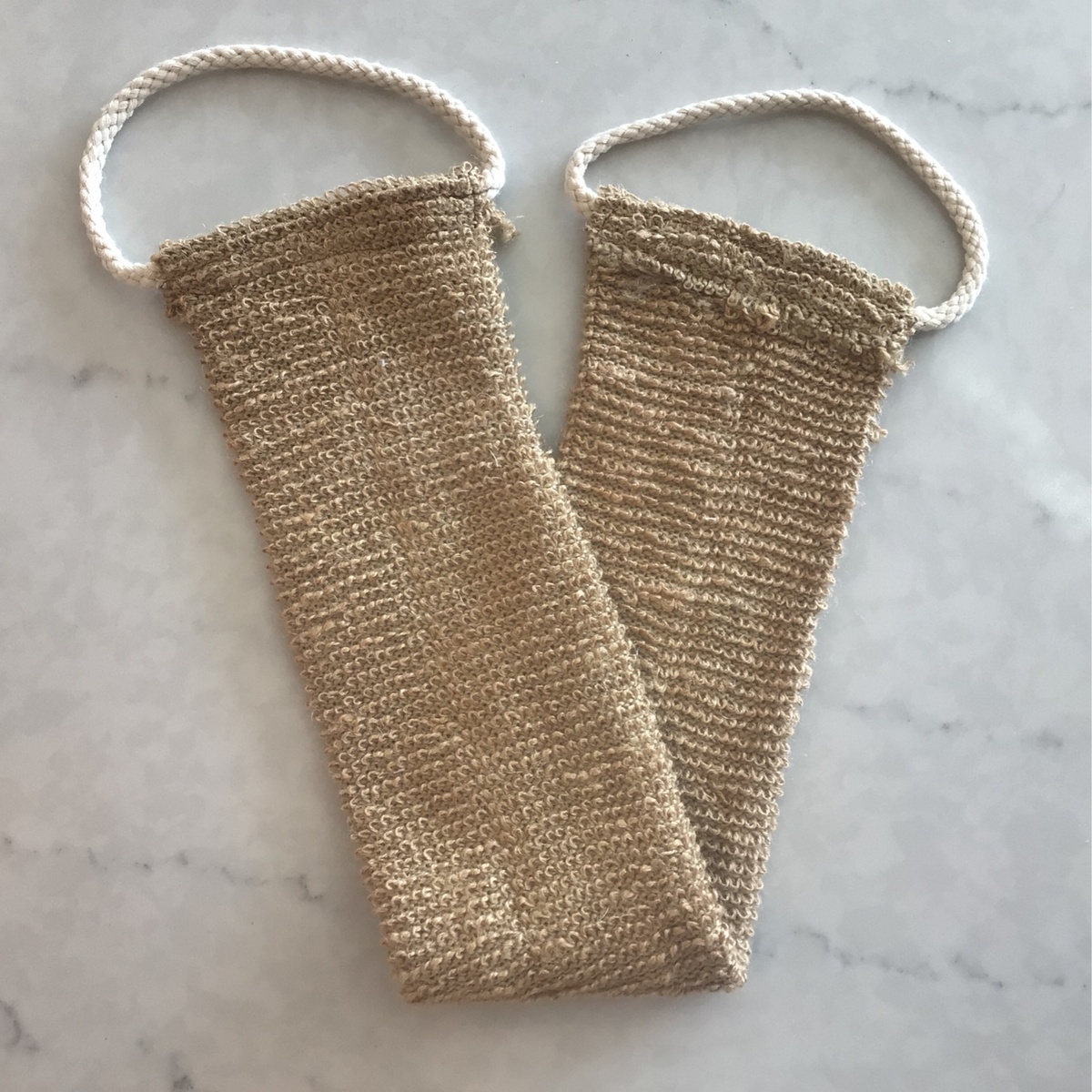 Bamboo Switch - Sisal + Linen Back Exfoliating Strap plant-based sisal - image 4