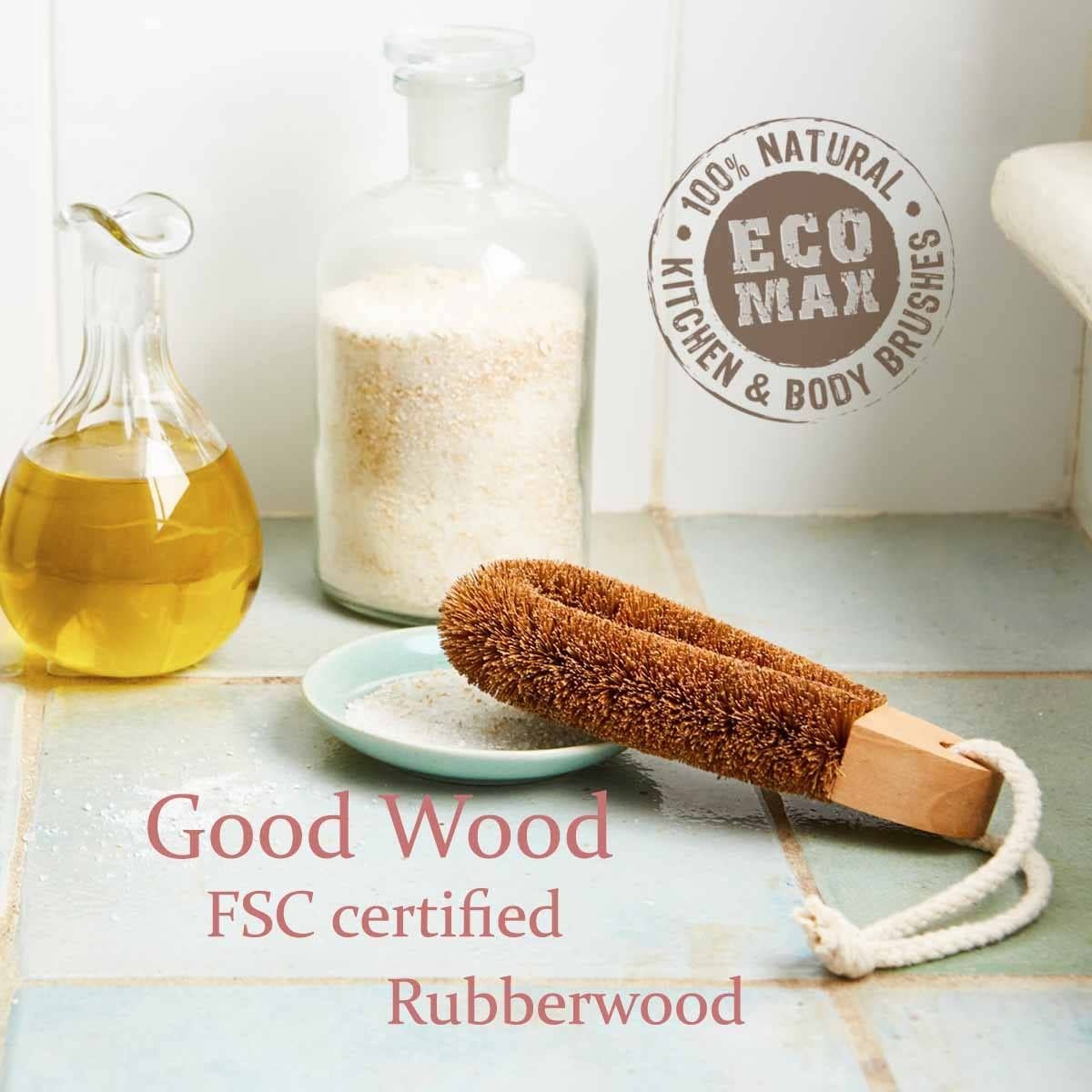 Ethical Global – Foot Brush, Coconut Fiber 797776006366 Ethical Global - Foot Brush, Coconut Fiber natural coconut fiber - image 3