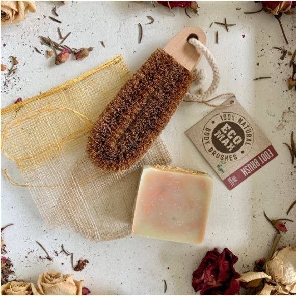 Ethical Global – Foot Brush, Coconut Fiber 797776006366 Ethical Global - Foot Brush, Coconut Fiber natural coconut fiber - image 2