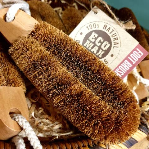 Ethical Global - Foot Brush, Coconut Fiber natural coconut fiber