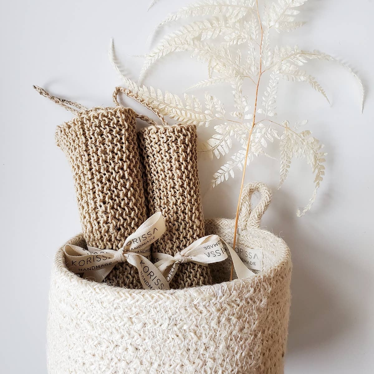 Korissa - Handwoven Natural Hemp Washcloth a love for nature - image 3