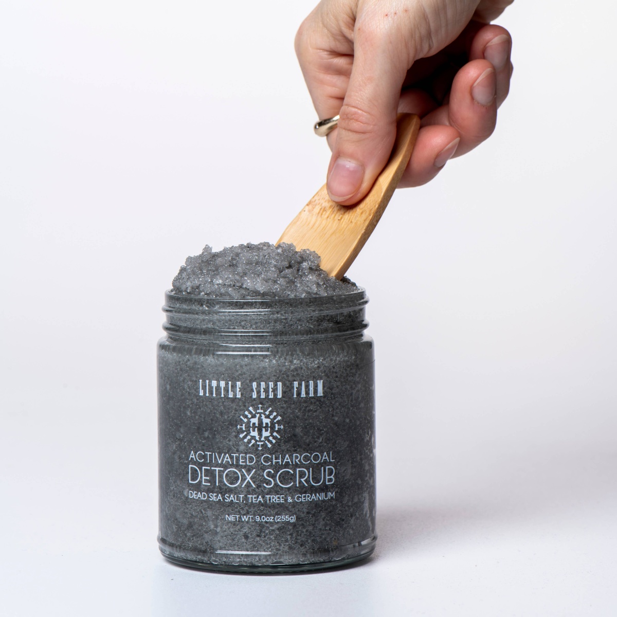 Little Seed Farm - Activated Charcoal Detox Salt Scrub plastic-free