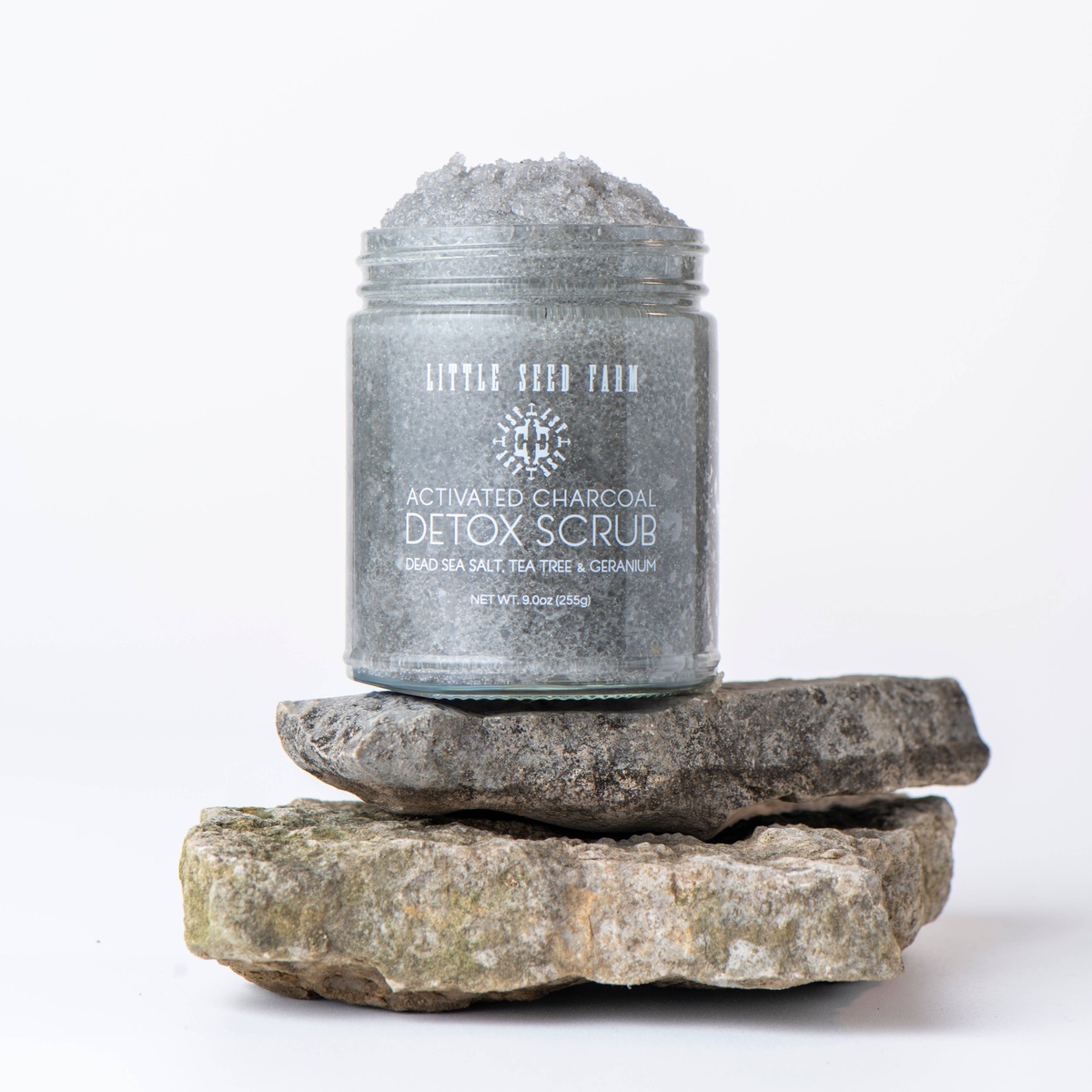 Little Seed Farm - Activated Charcoal Detox Salt Scrub plastic-free
