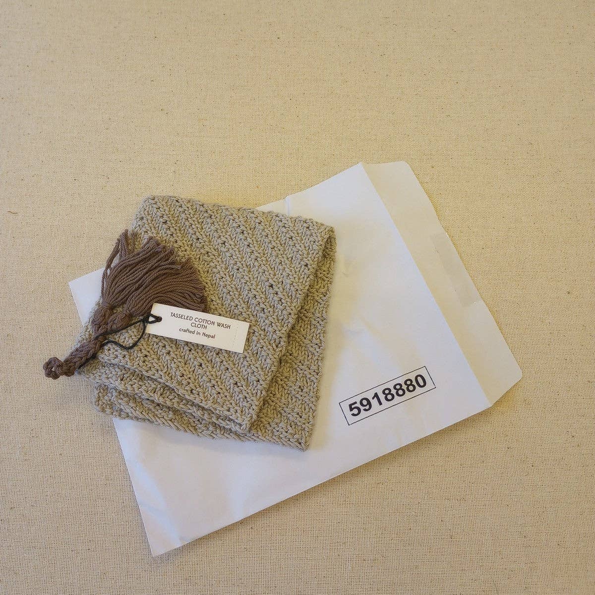 Ten Thousand Villages - Tasseled Cotton Wash Cloth - image 3