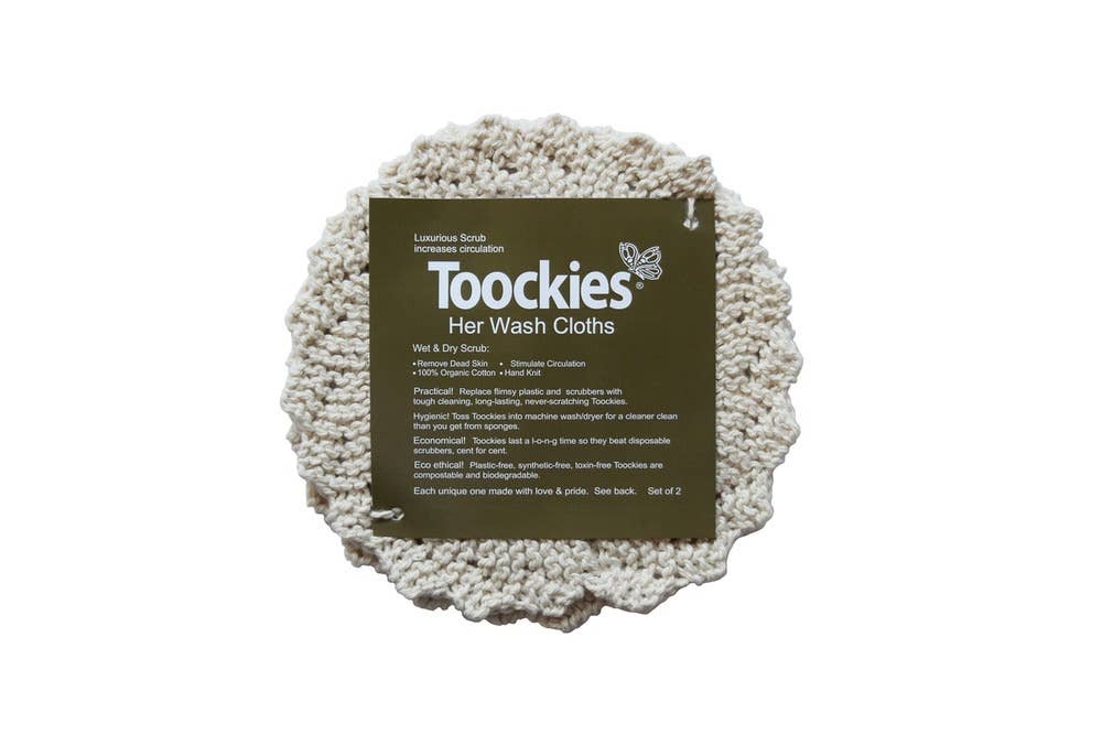 Toockies – Her Wash Cloths, Organic Cotton SC10014 Toockies - Her Wash Cloths, Organic Cotton compostable - image 2