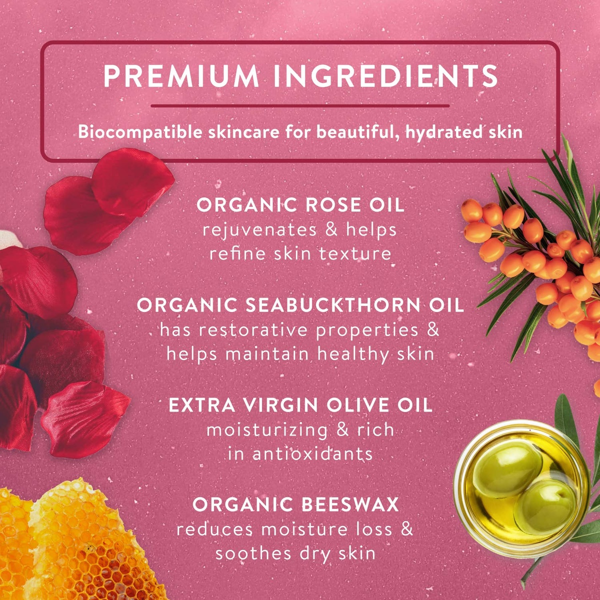 Badger - Rose Beauty Balm, Organic Face Moisturizer organic body care - image 3