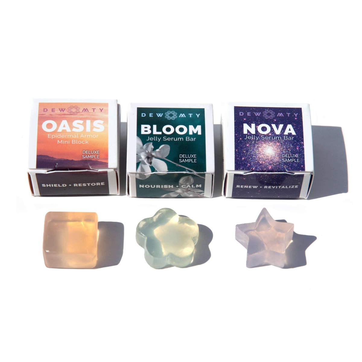 Dew Mighty - The Trio Deluxe Face Mini Sampler Set: OASIS, BLOOM, & NOVA