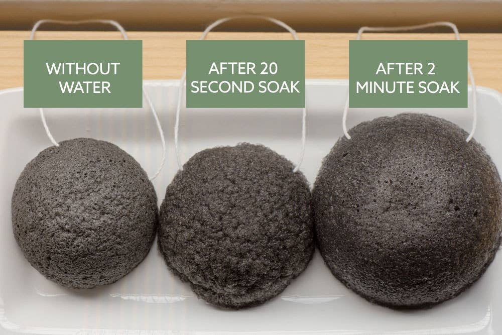 NO TOX LIFE™ – Charcoal Facial Konjac Sponge TBSCHARCSPONGE NO TOX LIFE™ - Charcoal Facial Konjac Sponge konnyaku root fiber - image 3