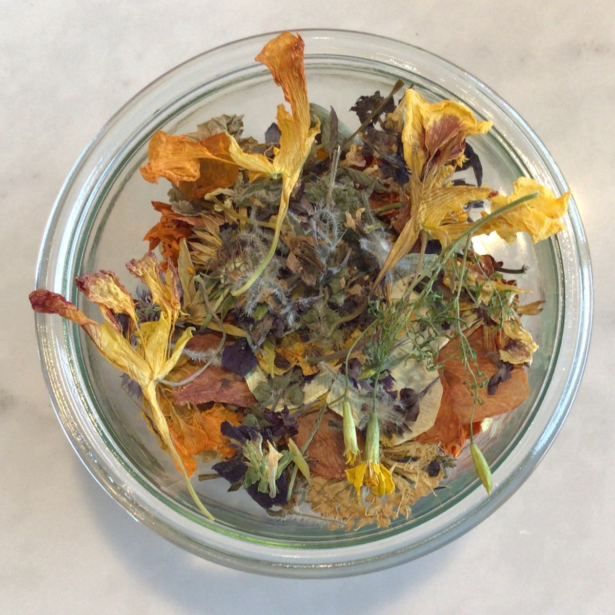 Early Morning Harvest Edible Flowers, Dried, Local (each)