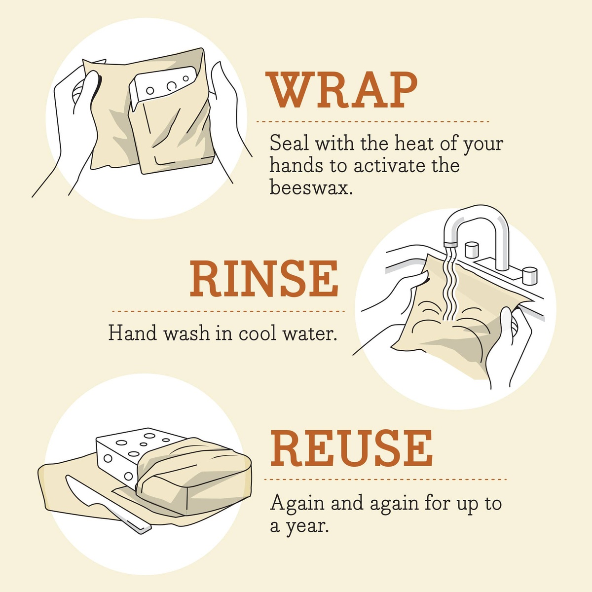 Bee's Wrap - Bee's Wrap - Bread Wrap - Plant Based - Meadow Magic Print familiar all-natural ingredients - image 4