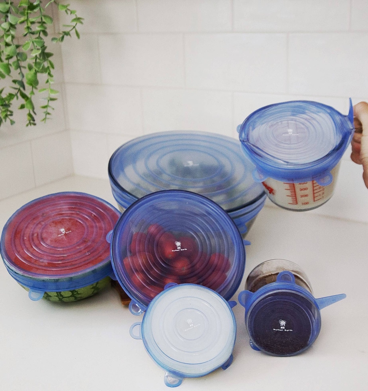 Me Mother Earth - Silicone Bowl Covers - 6 Pack bpa-free - image 3