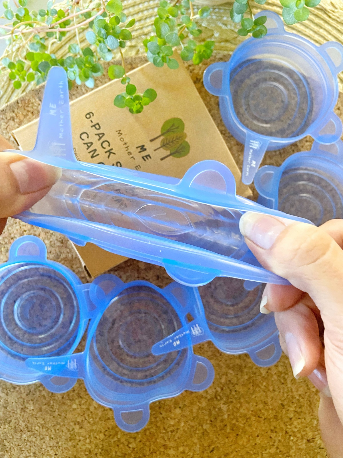 Me Mother Earth - Silicone Can or Jar Cover reusable - image 3