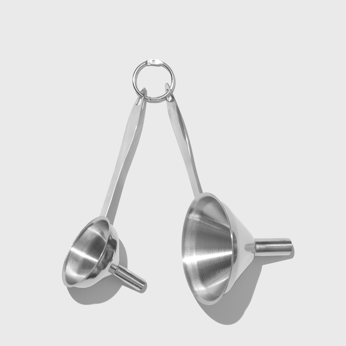 Public Goods - Stainless Steel Long-Handle Funnels (Set of 2) plastic-free