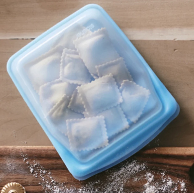 Stasher - Quart Sized Silicone Bag platinum food-grade silicone - image 4