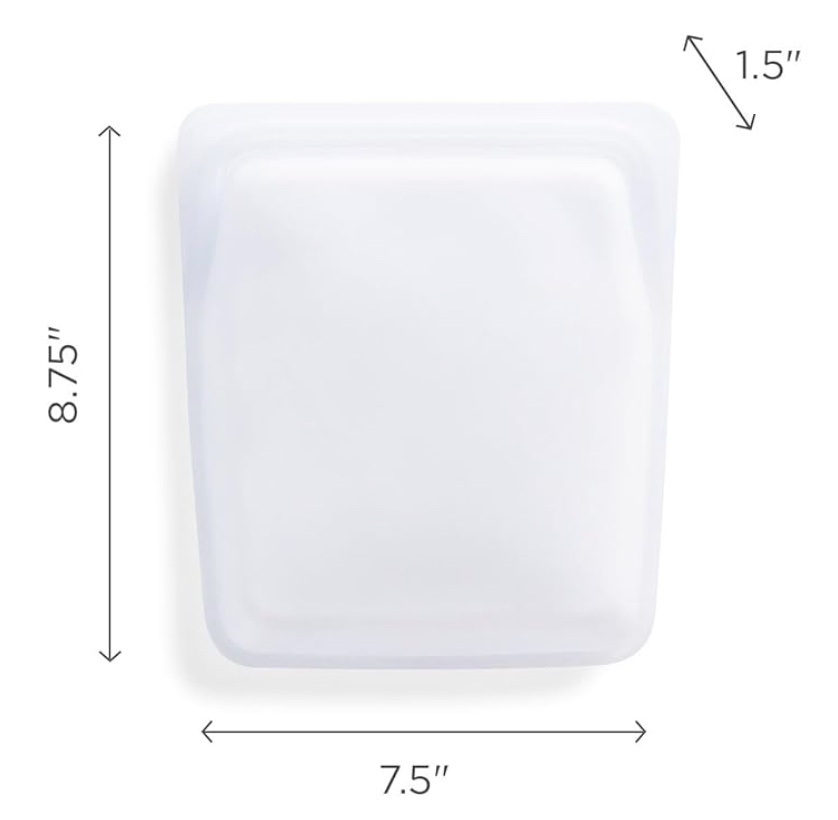Stasher - Quart Sized Silicone Bag platinum food-grade silicone - image 3