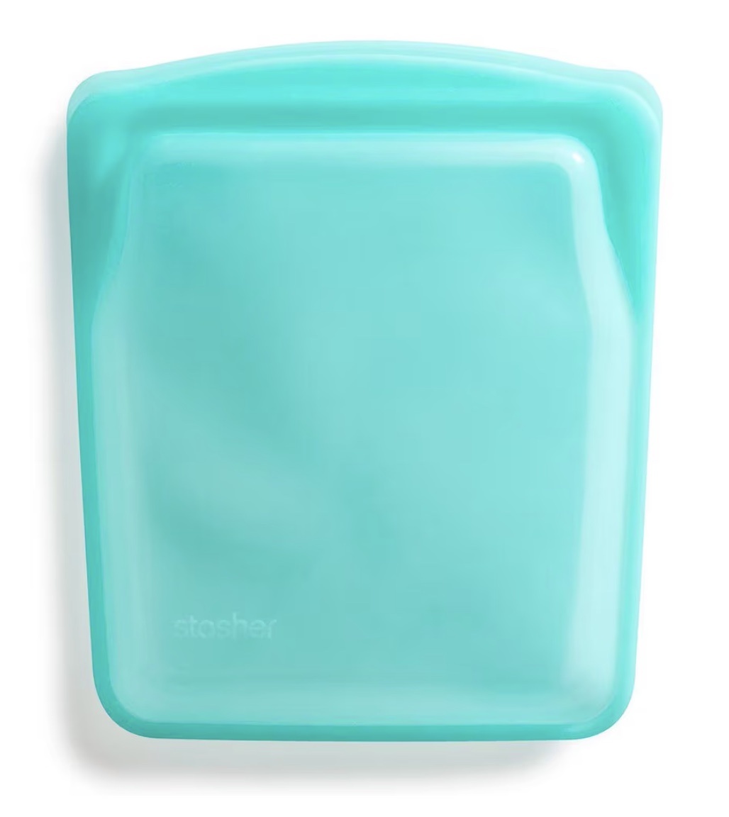 Stasher - Quart Sized Silicone Bag platinum food-grade silicone - image 2