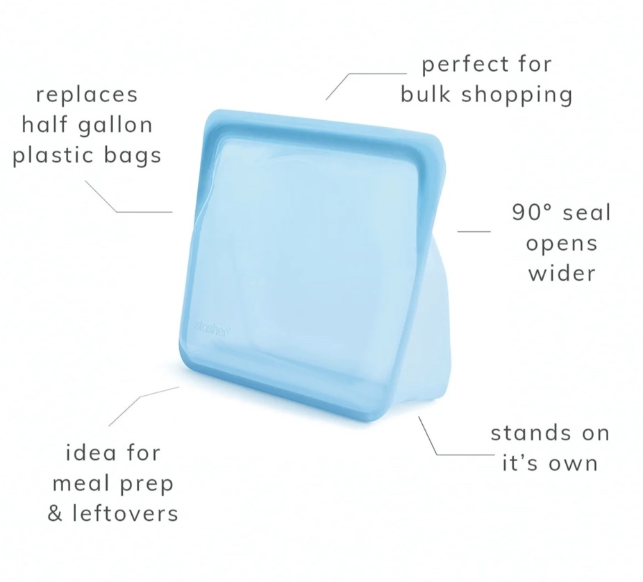 Stasher - Stand Up Bag platinum food-grade silicone - image 3