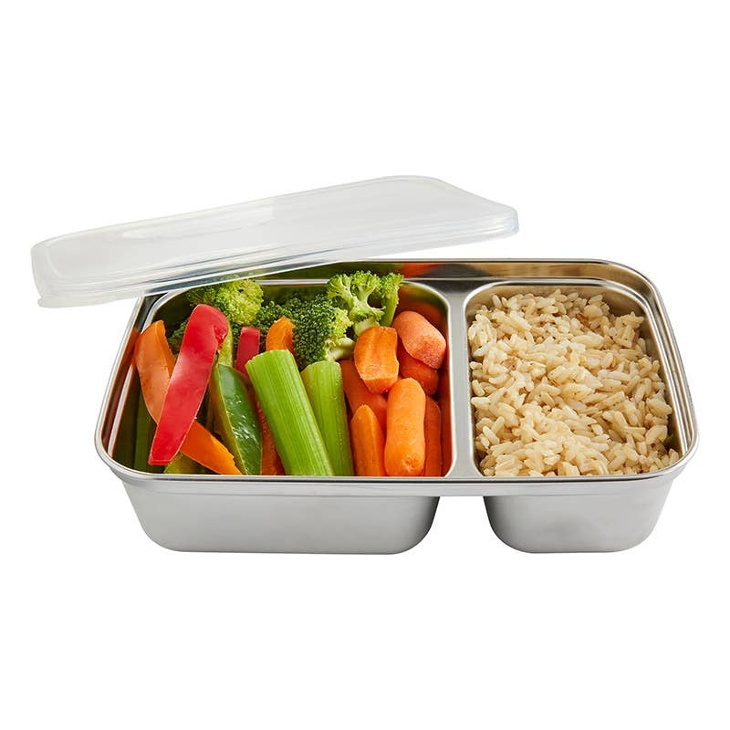 U Konserve – Divided Rectangle Stainless Steel Container (28oz) U Konserve - Divided Rectangle Stainless Steel Container (28oz) plastic-free - image 4