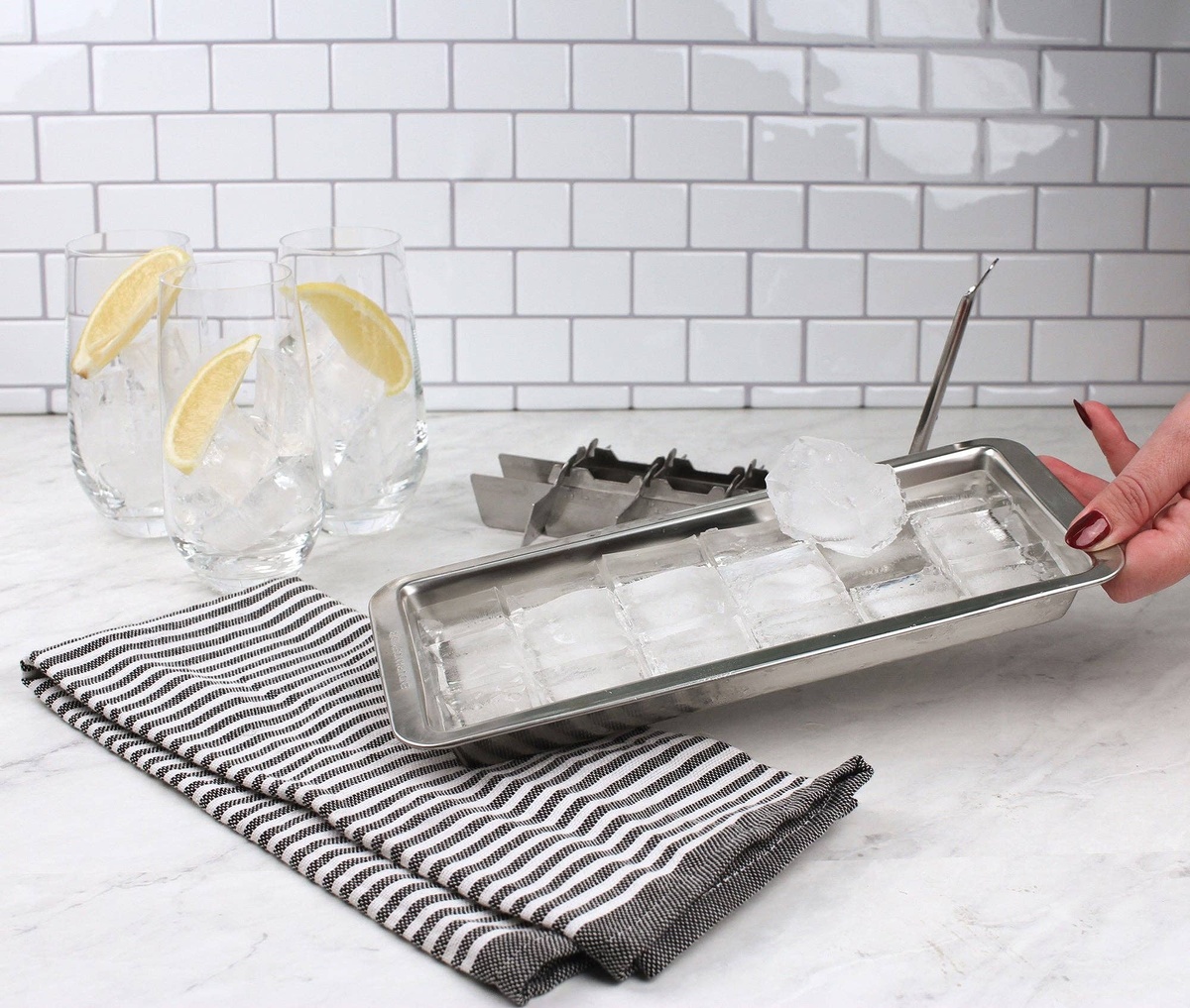 RSVP Int – Ice Cube Tray ICE-18 Rsvp Int Stainless Steel Ice Cube Tray durable stain - image 8