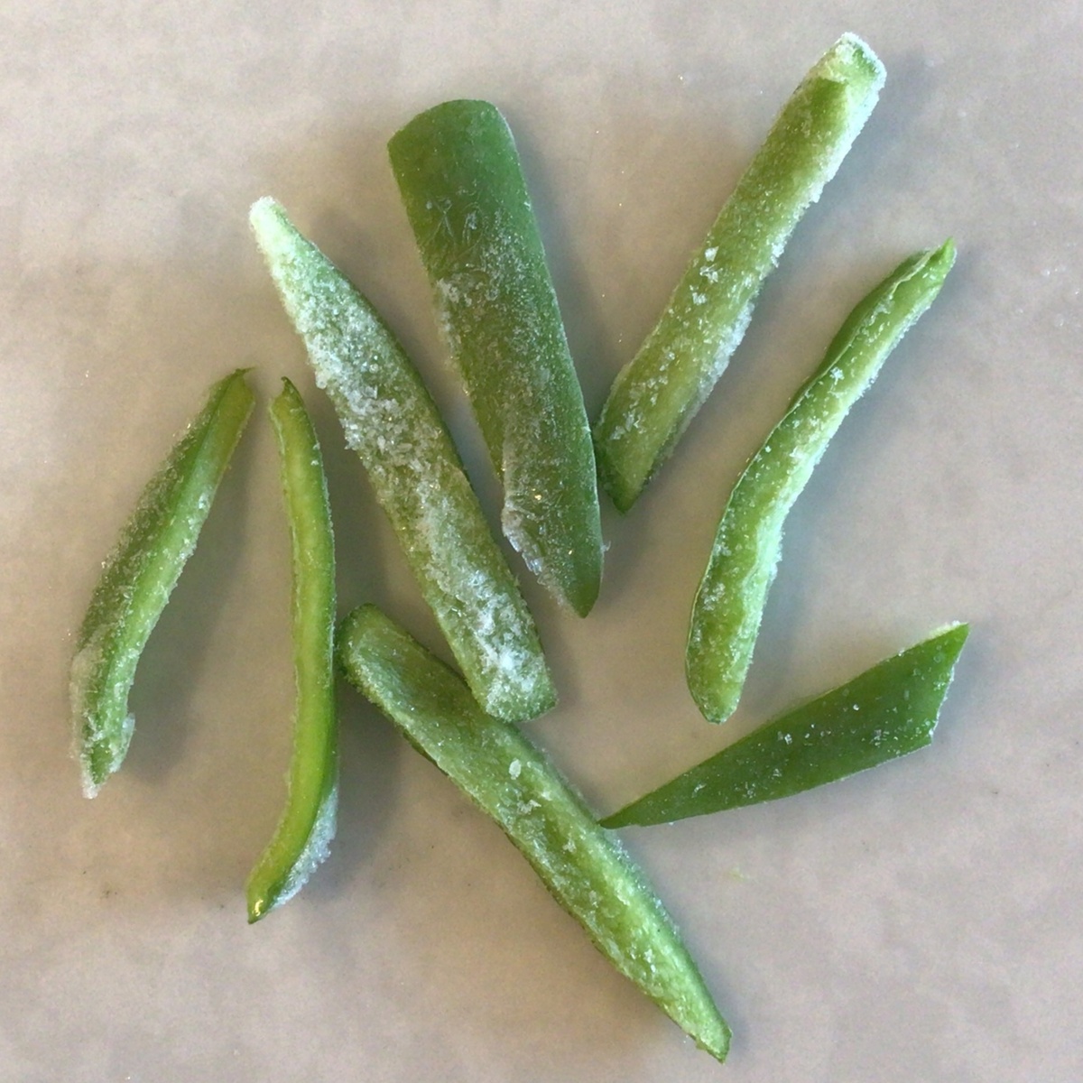 Grown - Jorge's Organic Green Bell Peppers, Frozen, Sliced
