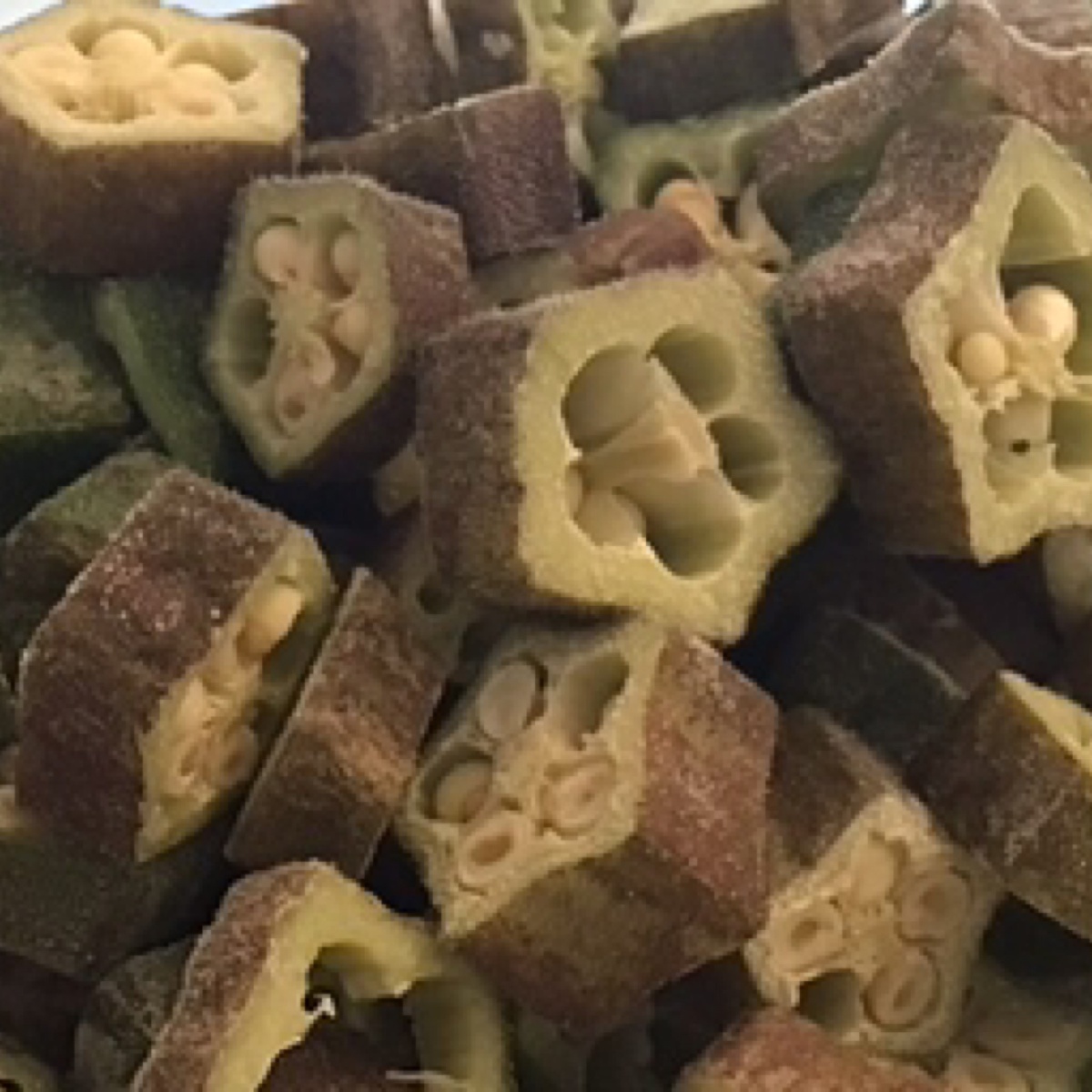 Okra, Organic (sliced and frozen) FRZOKRA Camp Creek Organic Produce Okra, Organic (sliced and frozen)