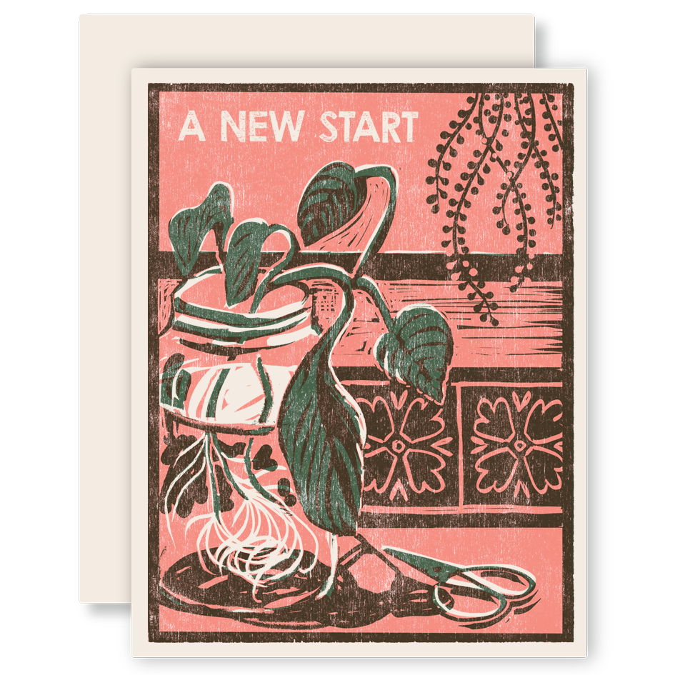 Heartell Press - Letterpress Card Misc post-consumer recycled paper