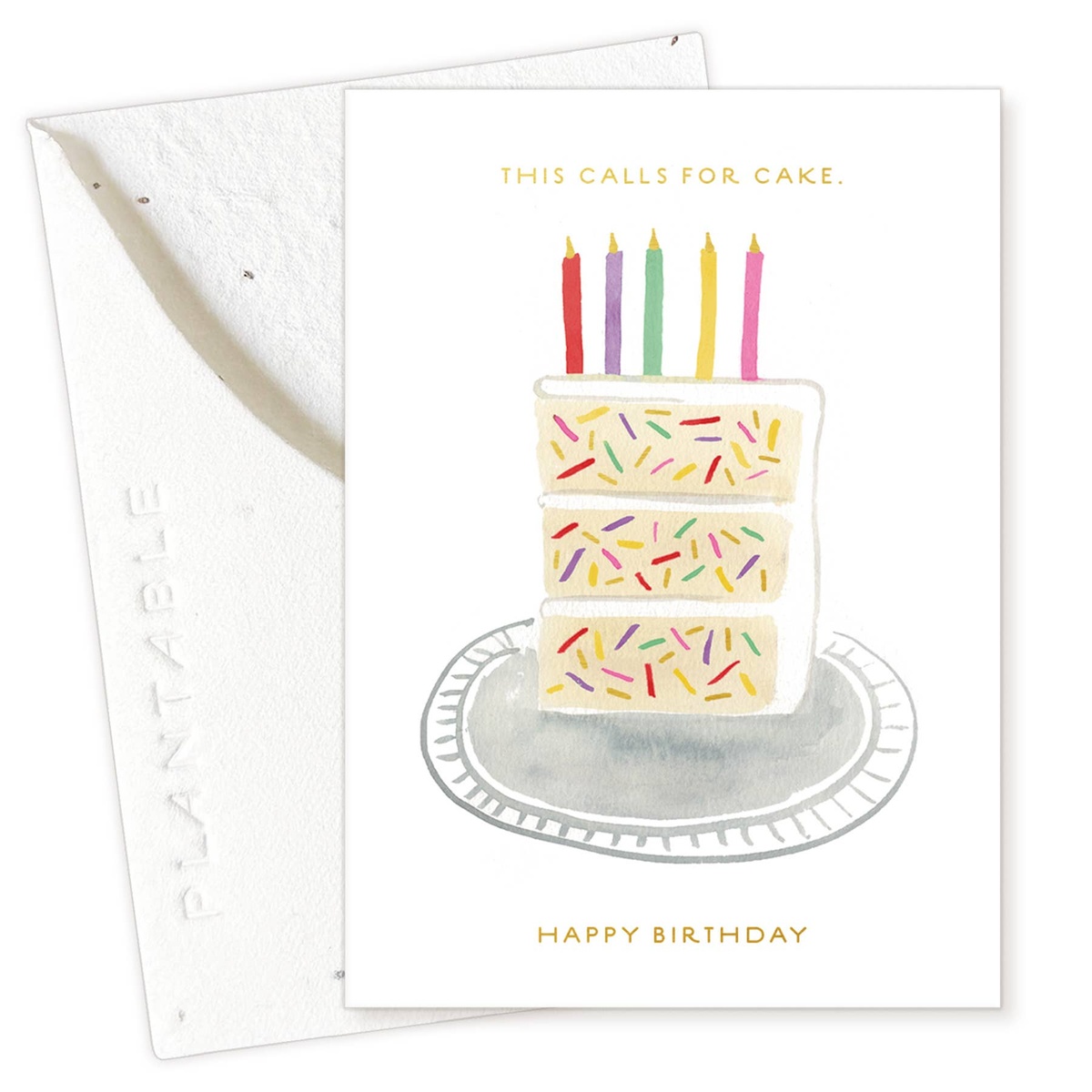 Seedlings Card - "Sprouts" - Mini Birthday Greeting Cards (2.5" x 3.5") biodegradable - image 2