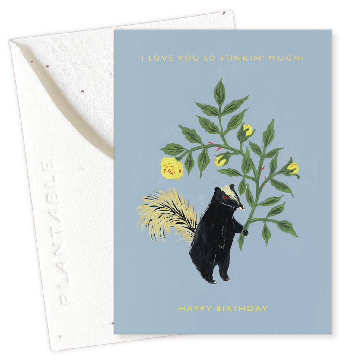 Seedlings Card - "Sprouts" - Mini Birthday Greeting Cards (2.5" x 3.5") biodegradable