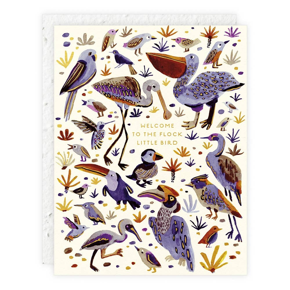 Seedlings Card - "Sprouts" Mini New Baby Cards (2.5" x 3.5") biodegradable