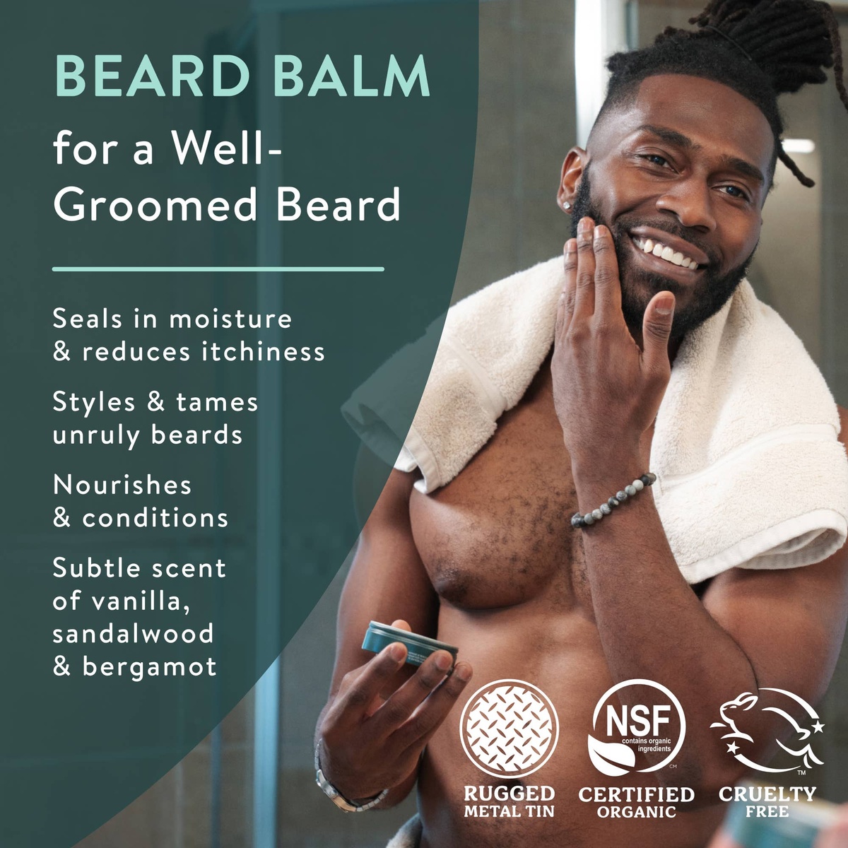 Badger - Badger Beard Balm, Organic Facial Hair Styling Balm - image 3