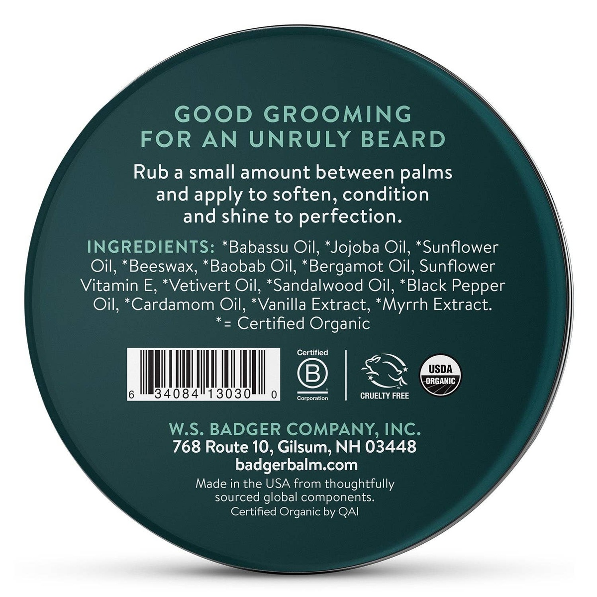 Badger - Badger Beard Balm, Organic Facial Hair Styling Balm - image 2