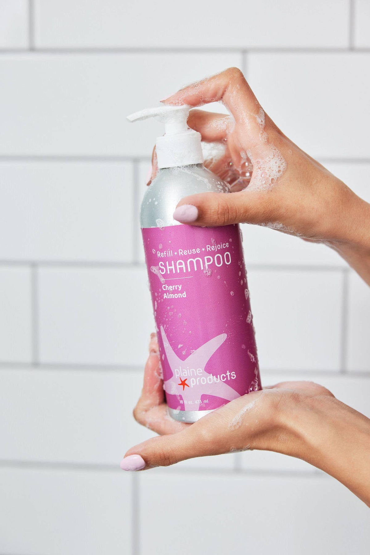 Plaine Products - Pre-Filled Shampoo and Conditioner Bottles refillable