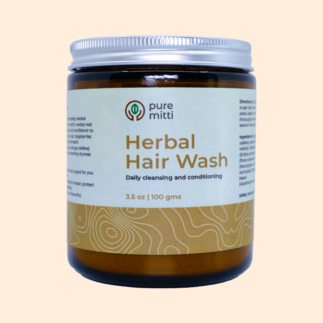 Pure Mitti - Herbal Hair Wash | Natural Shampoo + Conditioner plastic-free