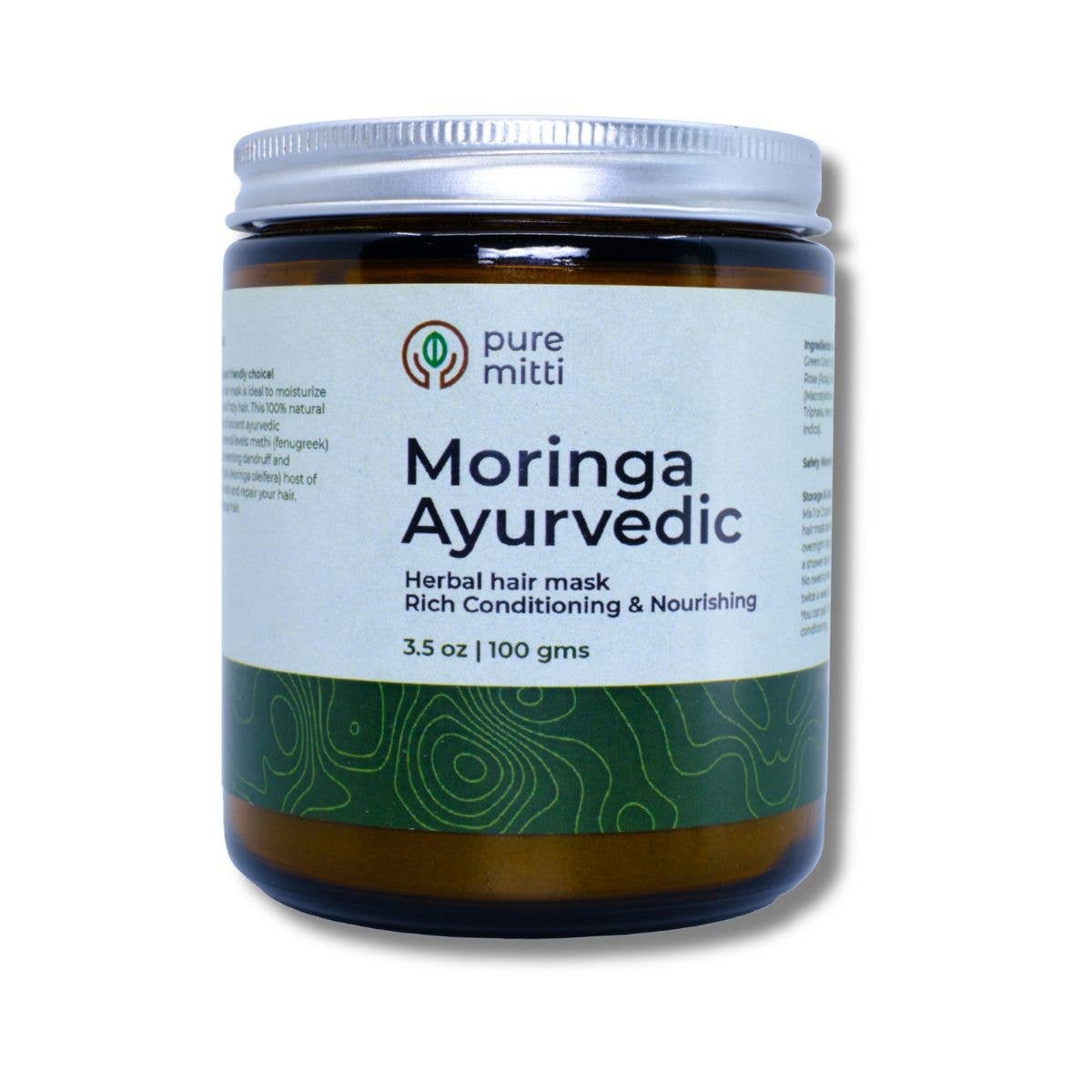 Pure Mitti - Moringa Ayurvedic Natural Herbal Hair Mask