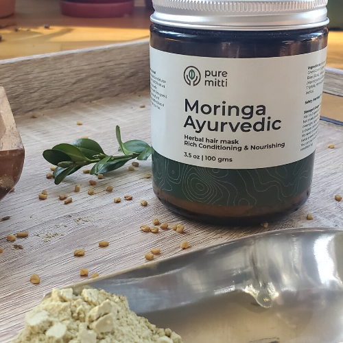 Pure Mitti – Moringa Ayurvedic Natural Herbal Hair Mask 655360556096 Pure Mitti - Moringa Ayurvedic Natural Herbal Hair Mask - image 5