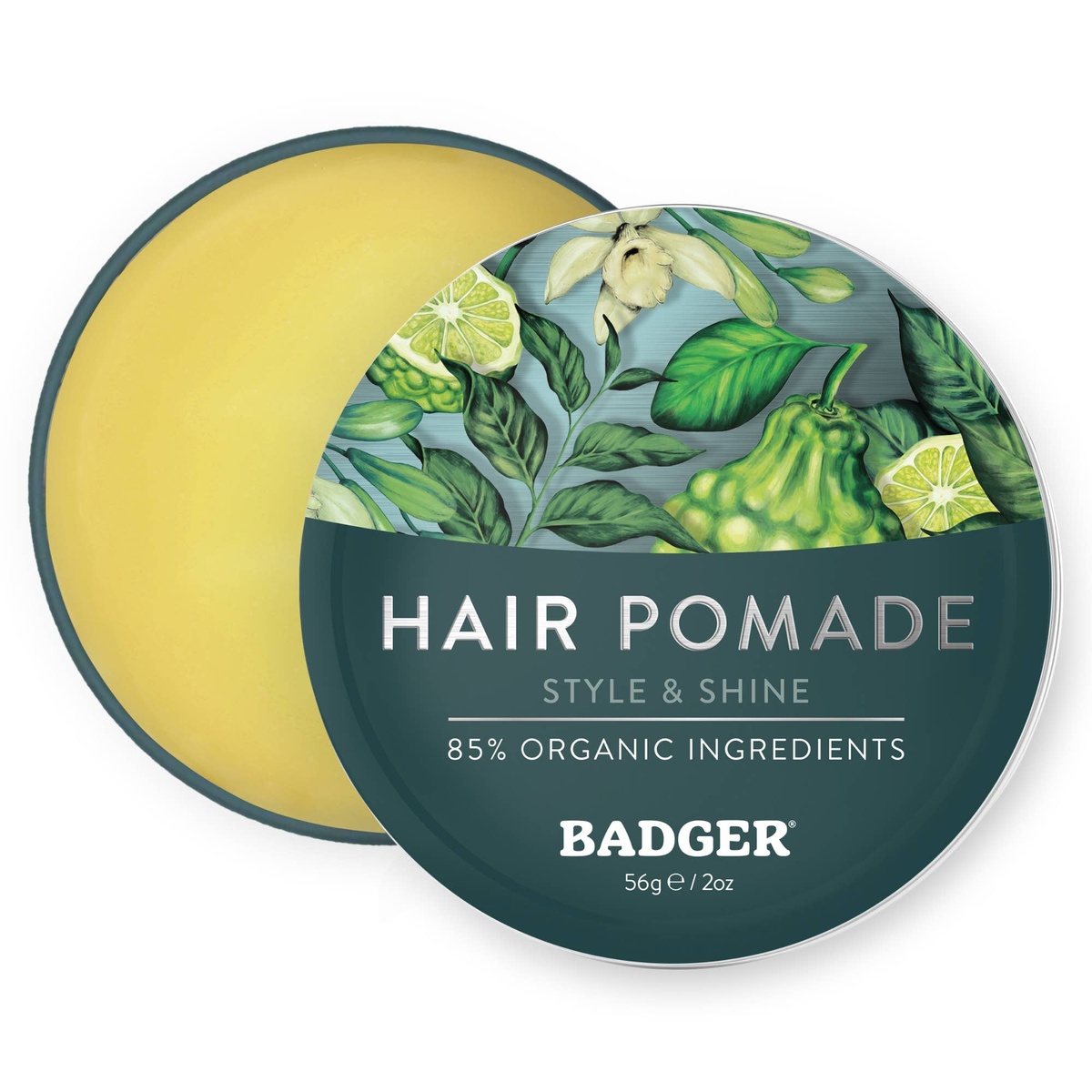 Badger - Badger Hair Pomade, Nourishes Hair & Scalp, Medium Hold organic beeswax