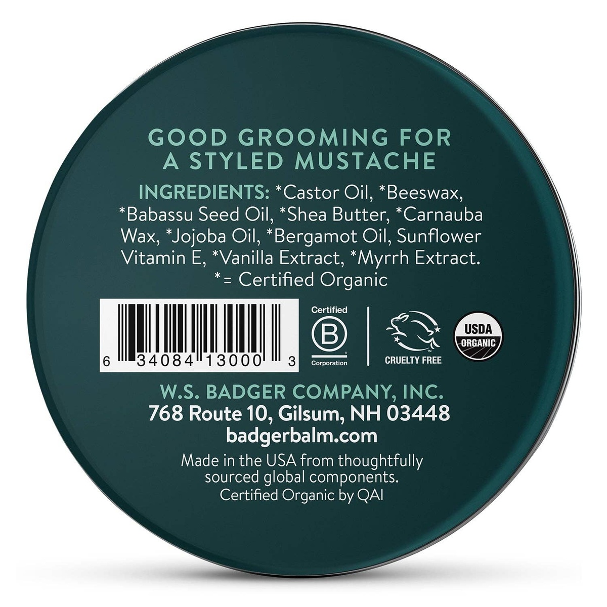Badger - Badger Mustache Wax natural pliability - image 2