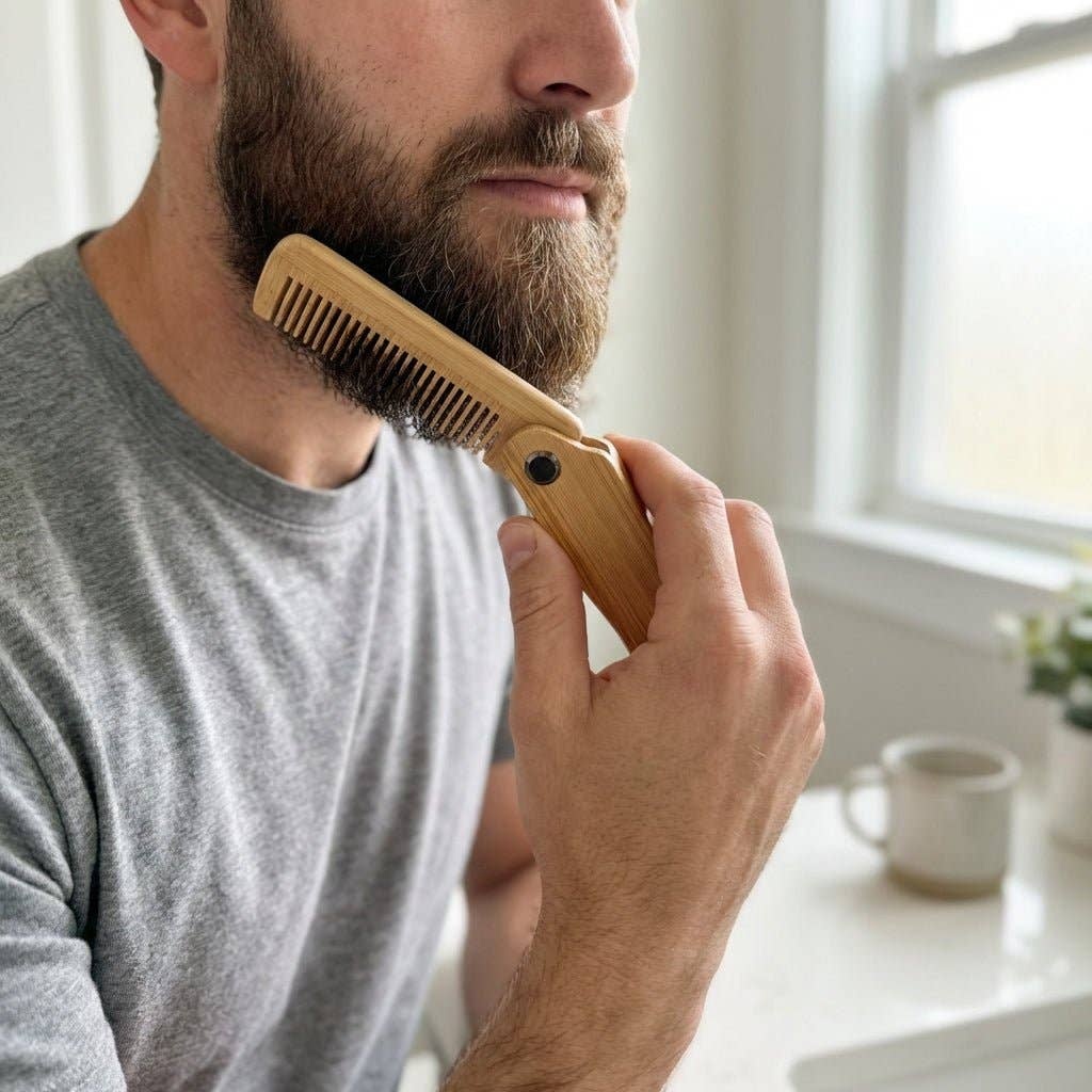 Bamboo Switch - Bamboo Hair Comb | Foldable natural bamboo - image 6