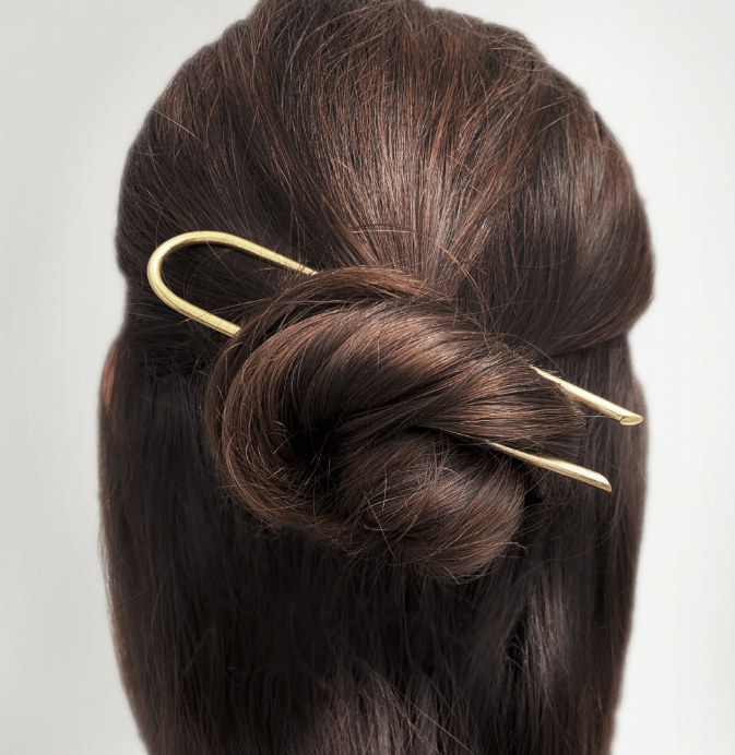 Civil Alchemy - Brass Hair Pin - image 2