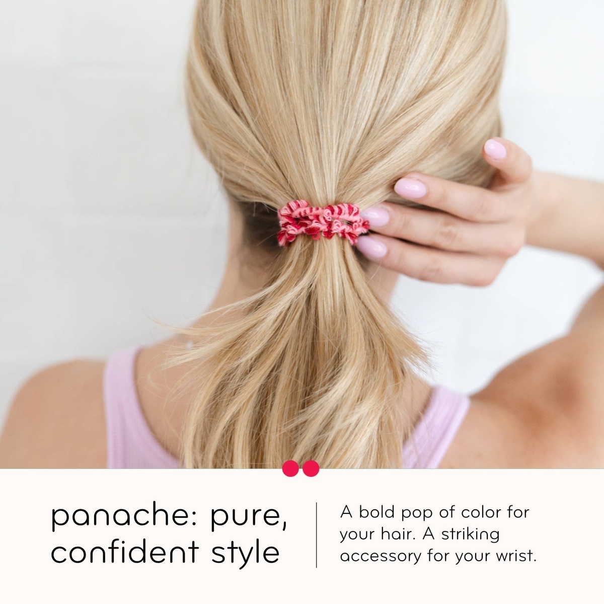 Kooshoo - Crochet Hair Ties: Hair Health, Organic Elastics, Hot Jam organic cotton