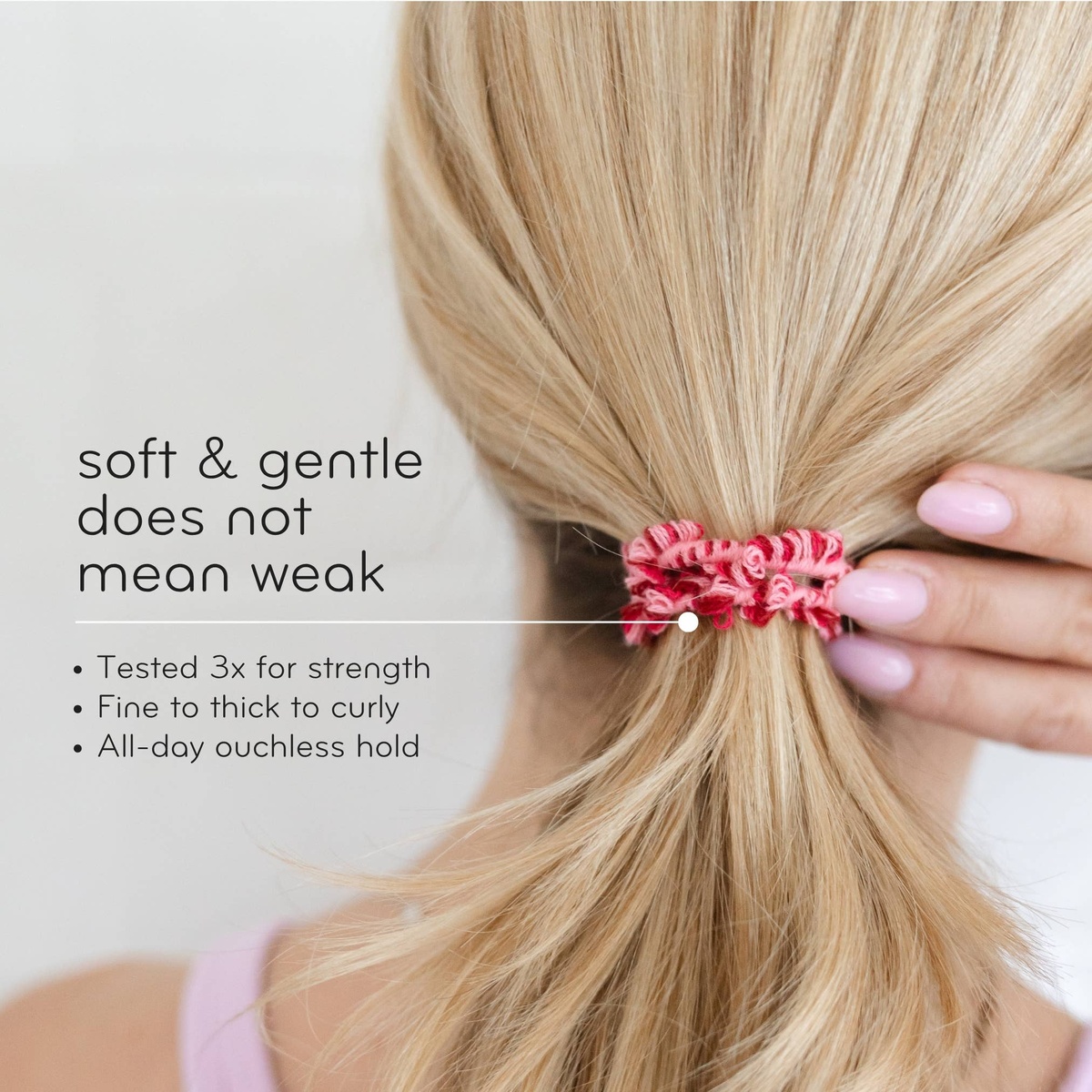 Kooshoo - Crochet Hair Ties: Hair Health, Organic Elastics, Hot Jam organic cotton