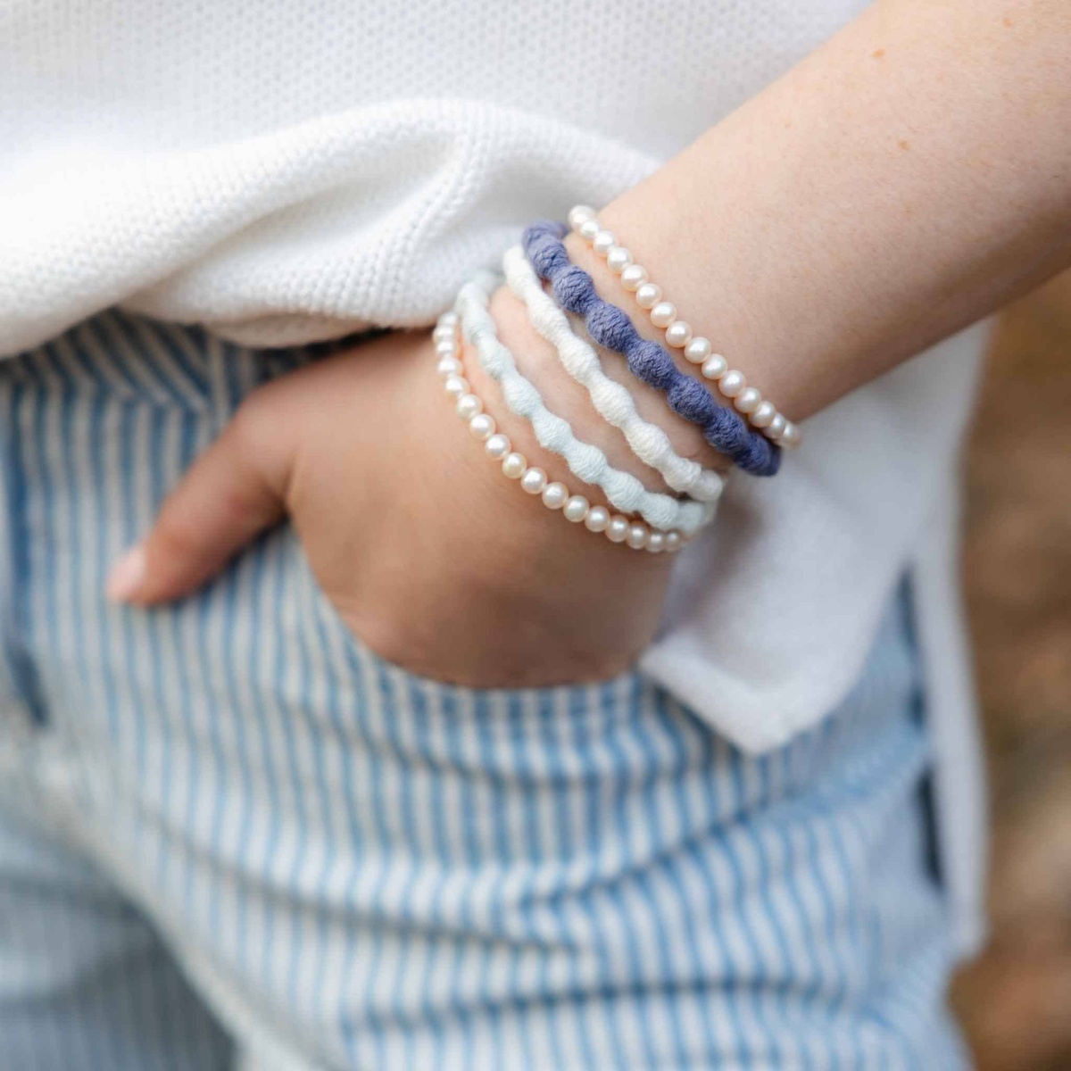 Kooshoo - Damage Free Pearl Hair Ties - Organic, Creaseless, Fairtrade plastic-free - image 5